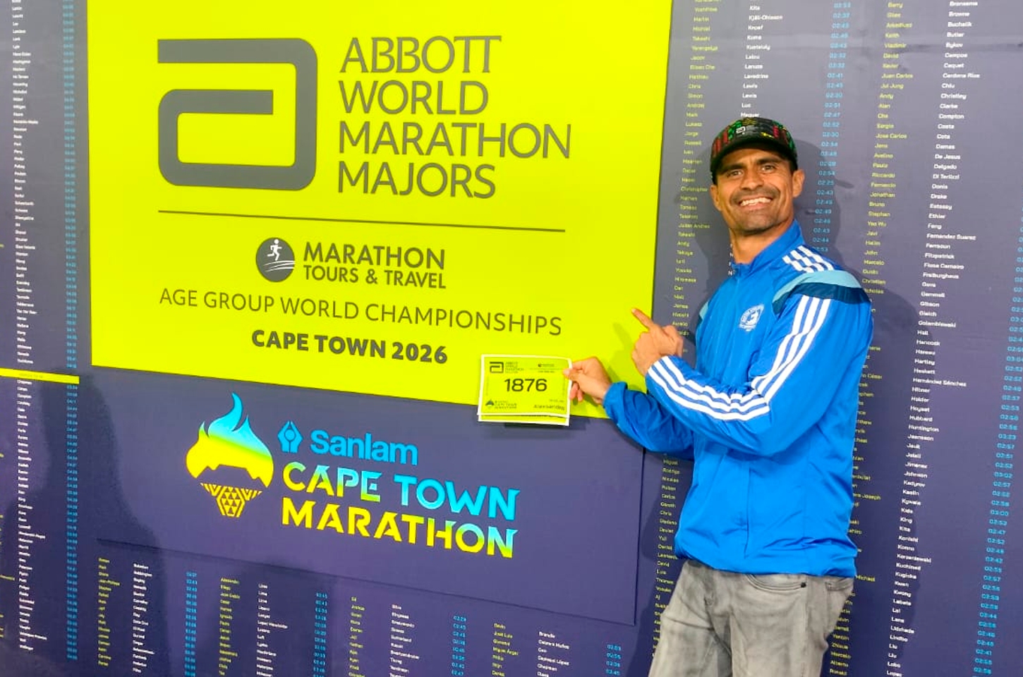 Maratona de Cape Town vira 8ª Major e coloca Sandro Lima como único baiano a completar todas