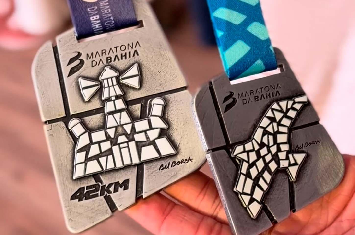 Maratona da Bahia apresenta medalha assinada por Bel Borba e percurso da prova