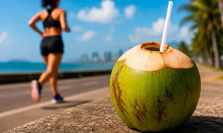 Água de coco se destaca entre corredores por ajudar na hidratação, reposição de eletrólitos e níveis de potássio